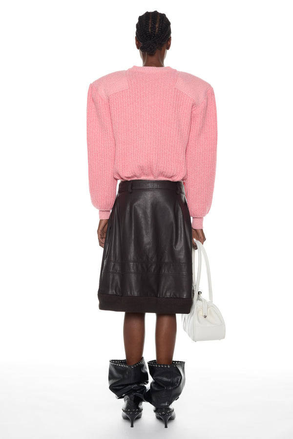 DISPLAY ARMY SWEATER in pink