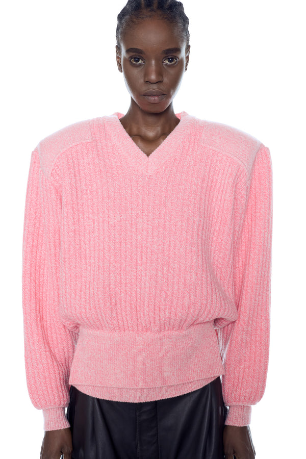 DISPLAY ARMY SWEATER in pink