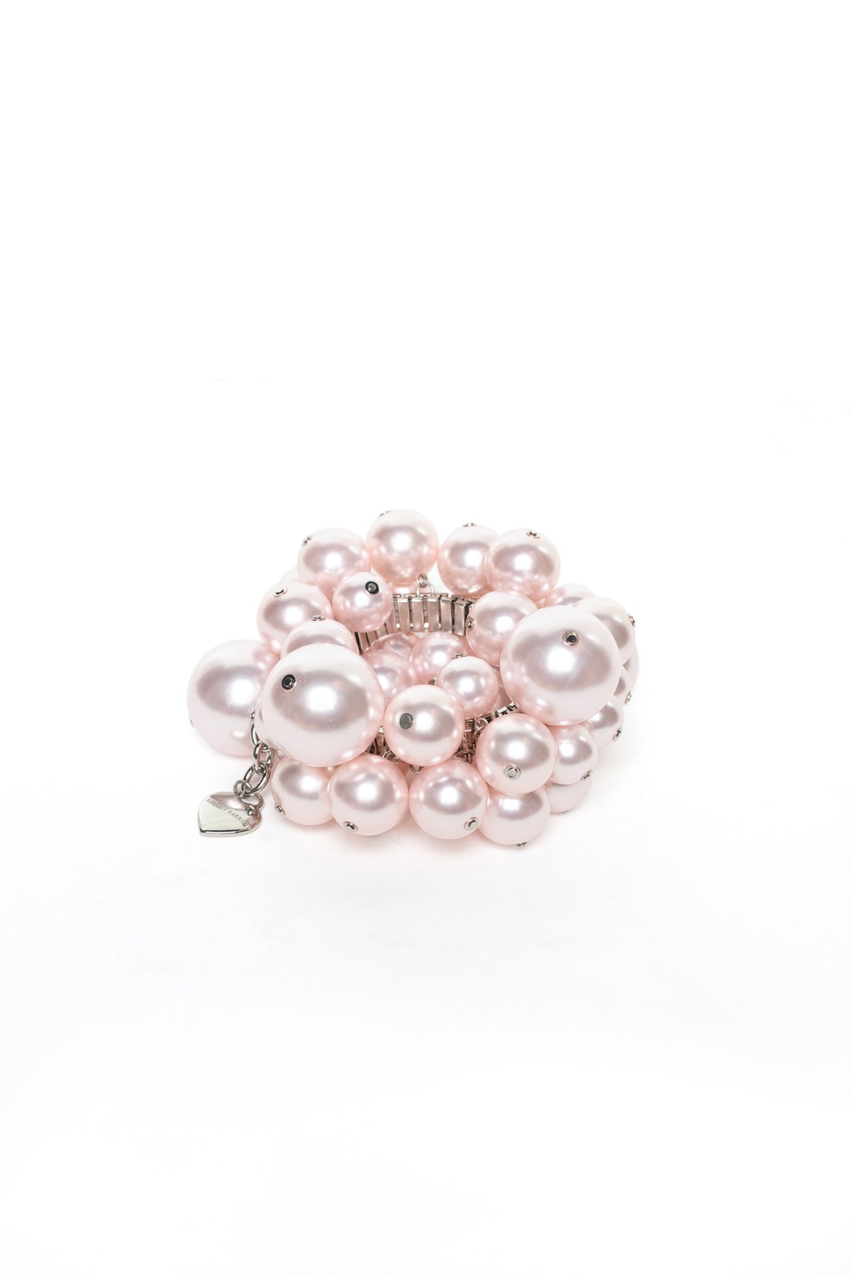 PUFFED PEARL BRACELET in pink