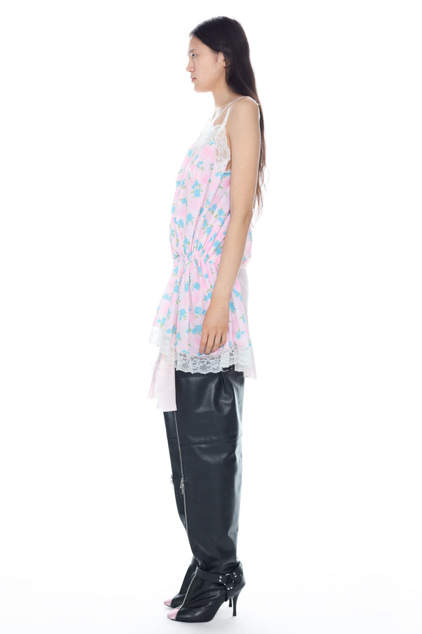 DOUBLE NIGHTGOWN in pink and multi