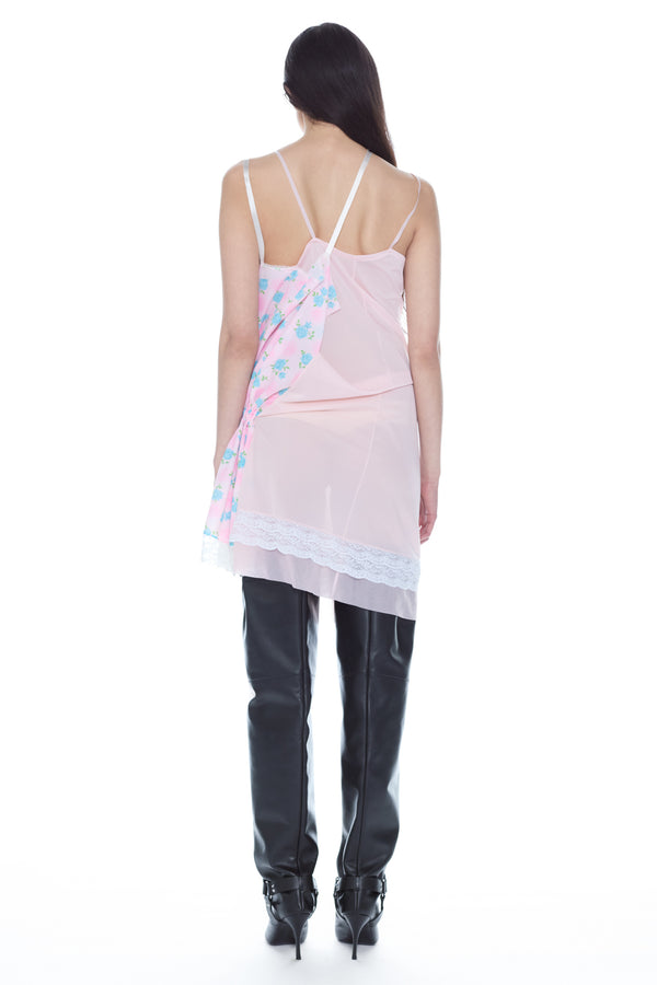 DOUBLE NIGHTGOWN in pink and multi