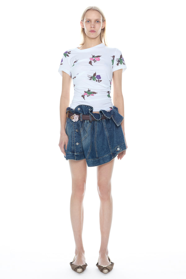 LIFTED T-SHIRT in white floral