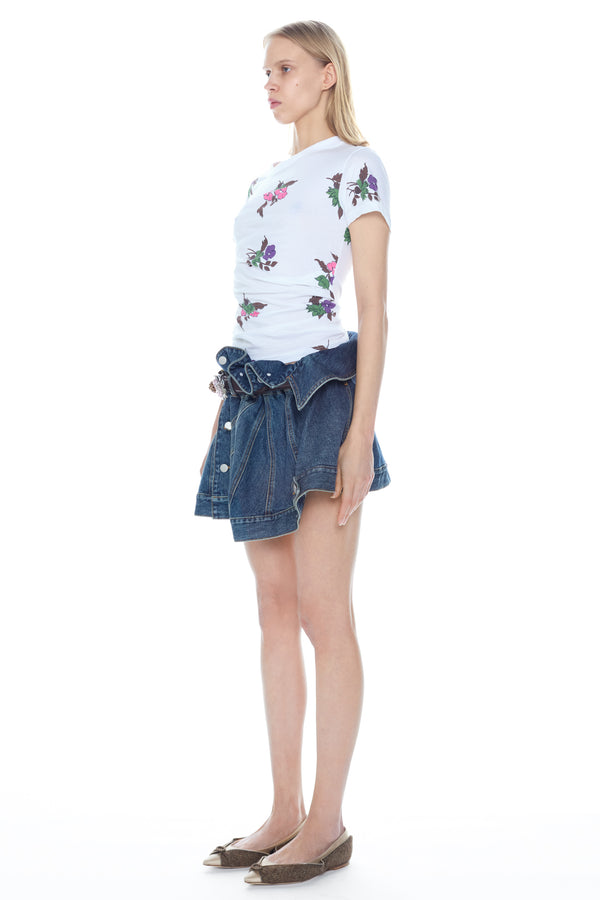 LIFTED T-SHIRT in white floral