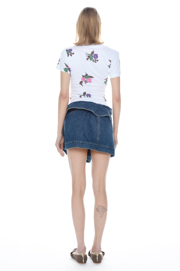 LIFTED T-SHIRT in white floral