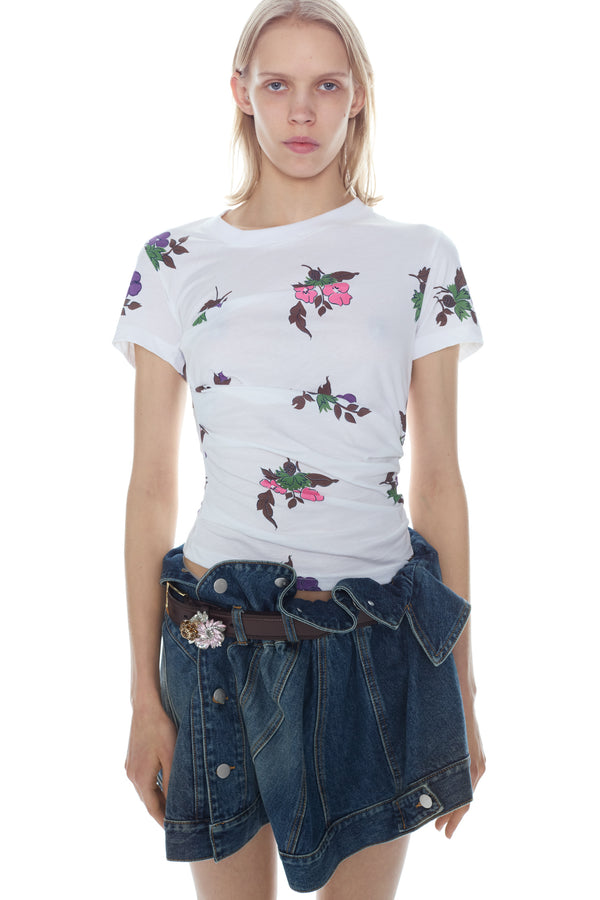 LIFTED T-SHIRT in white floral