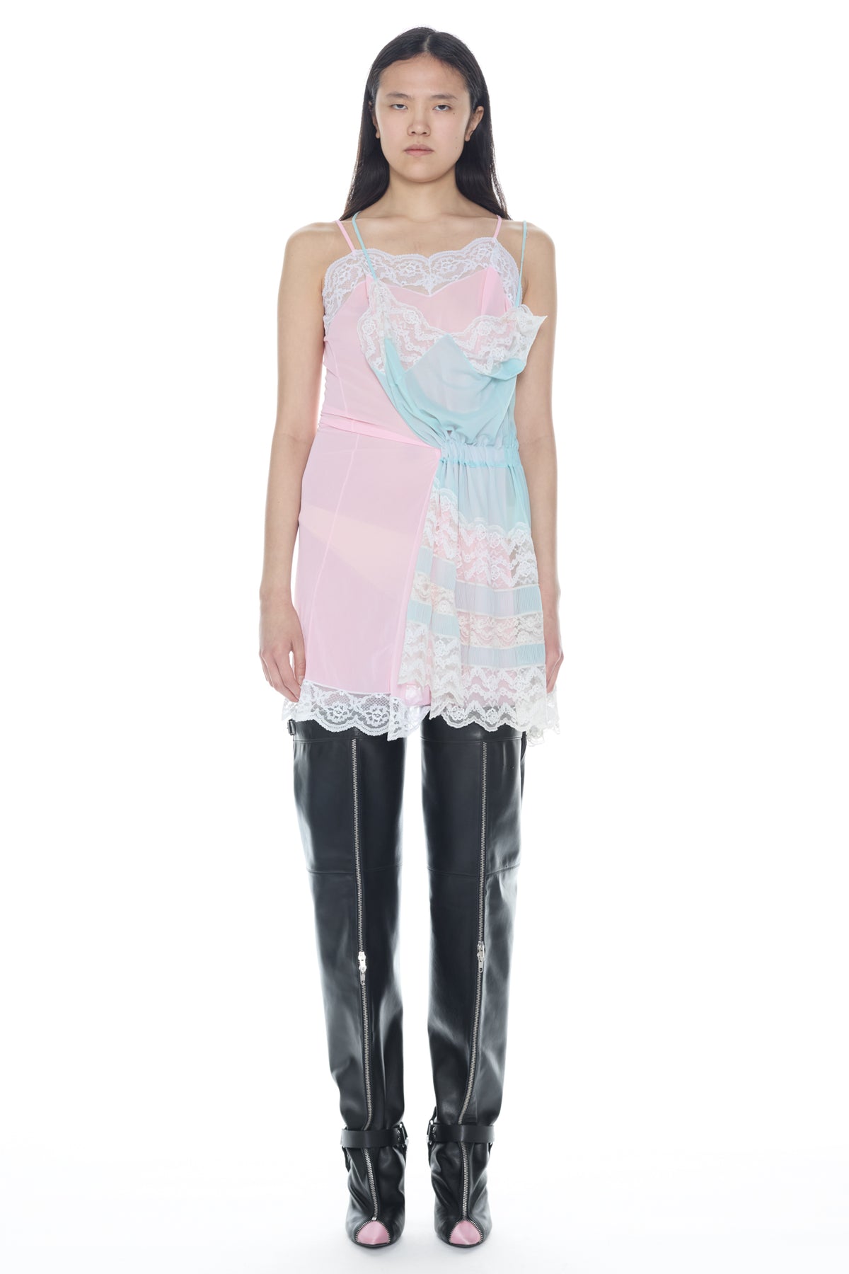 DOUBLE NIGHTGOWN in pink and blue