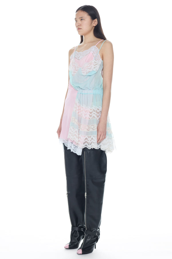 DOUBLE NIGHTGOWN in pink and blue