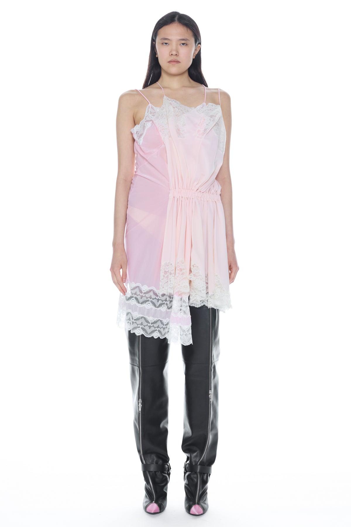 DOUBLE NIGHTGOWN in pink and rose