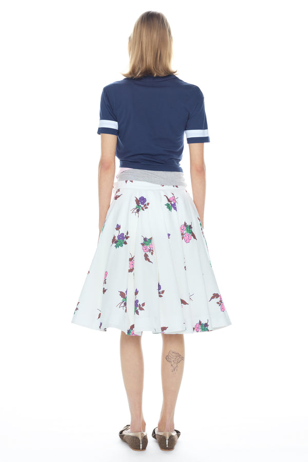 TRIPLE T-SHIRT in navy, white and light pink