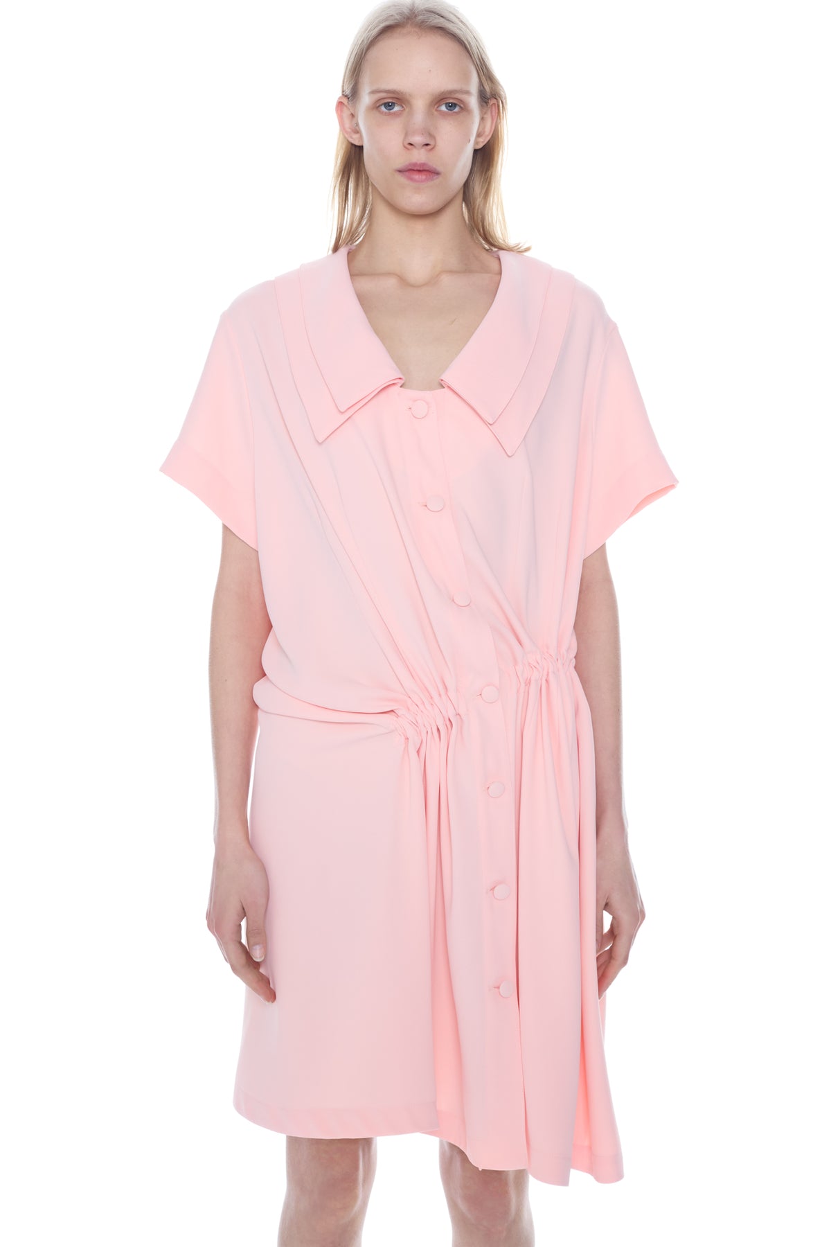 TWISTED DAY DRESS in pink
