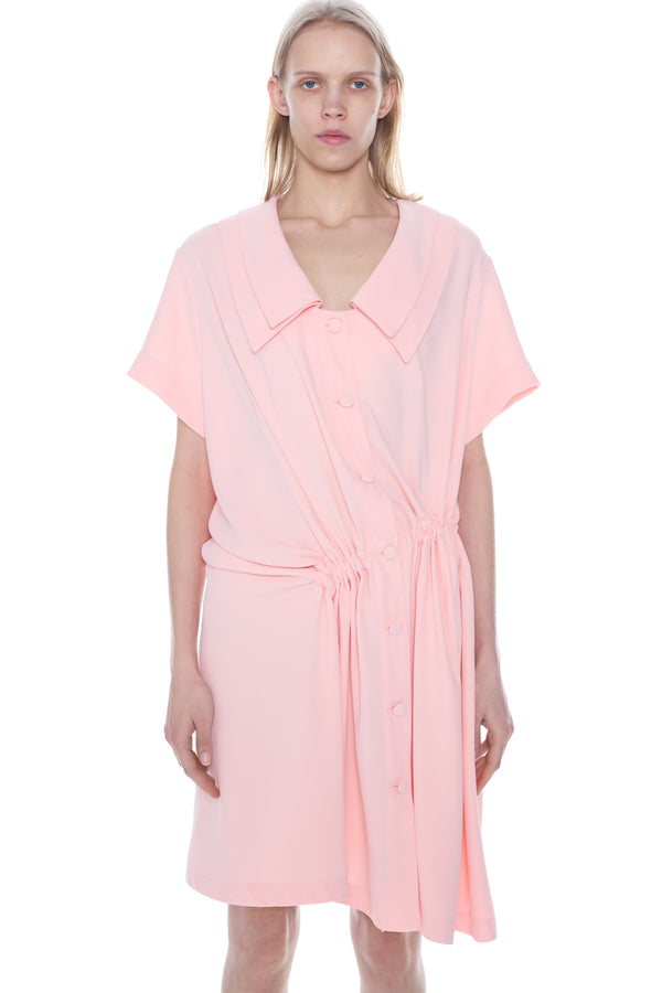TWISTED DAY DRESS in pink