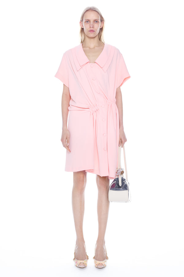 TWISTED DAY DRESS in pink