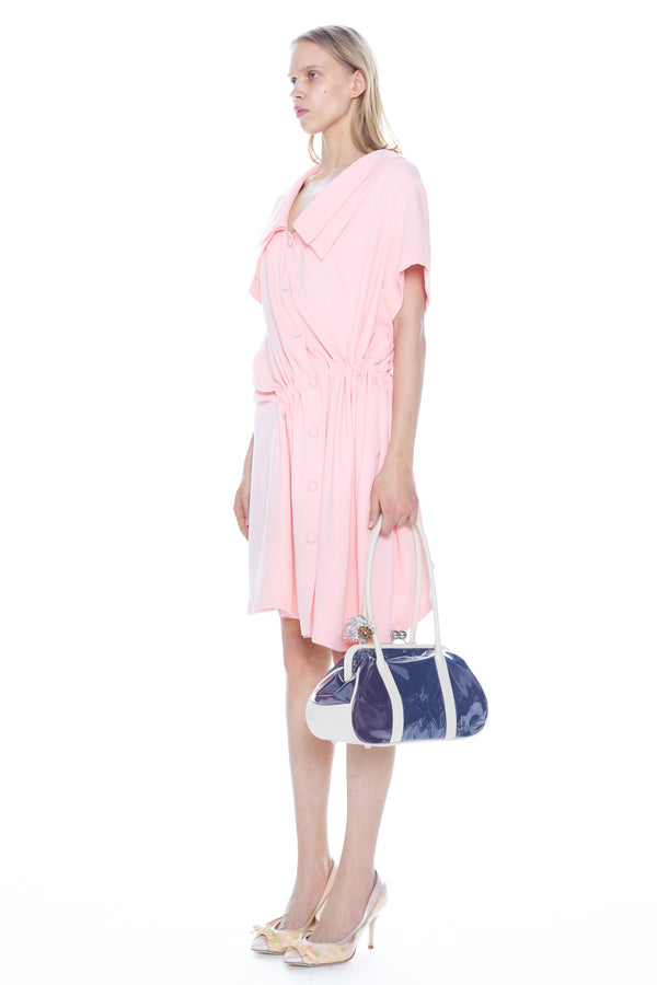 TWISTED DAY DRESS in pink