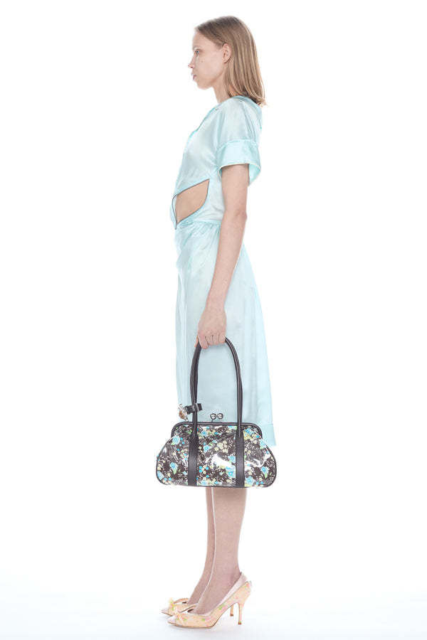 UNZIPPED DRESS in baby blue