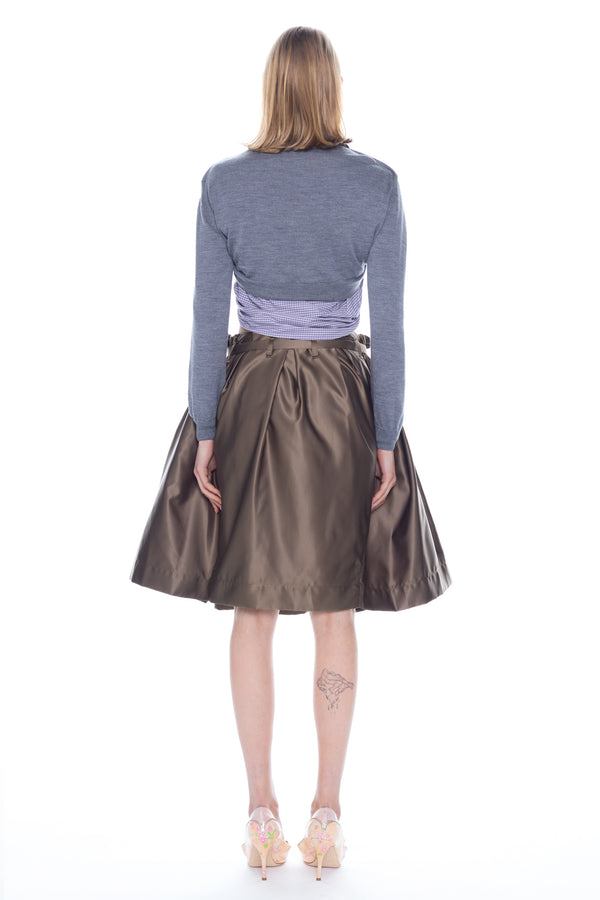 LIFTED CARDIGAN in grey