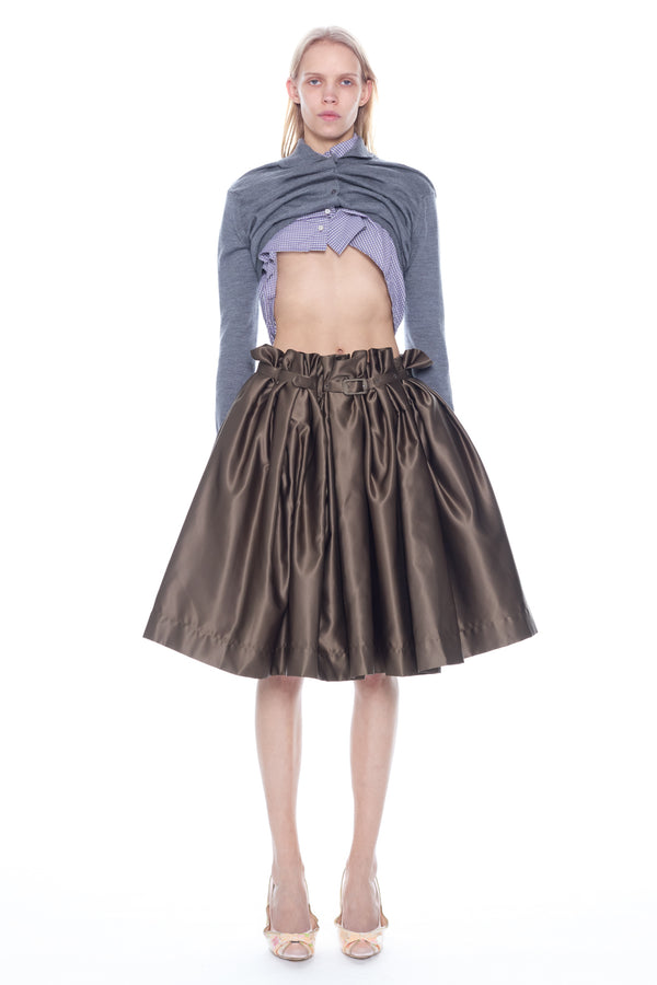 LIFTED CARDIGAN in grey