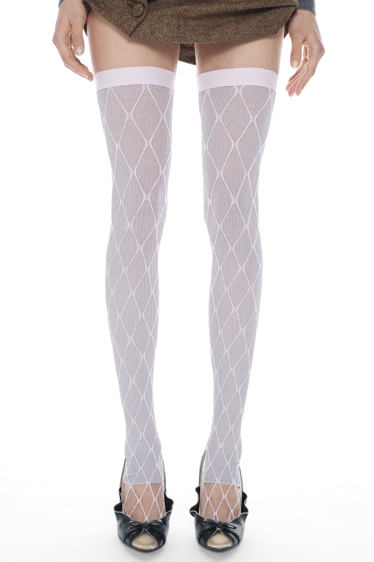 DOUBLE LEG WARMERS WITH SWEDISH STOCKINGS in pink