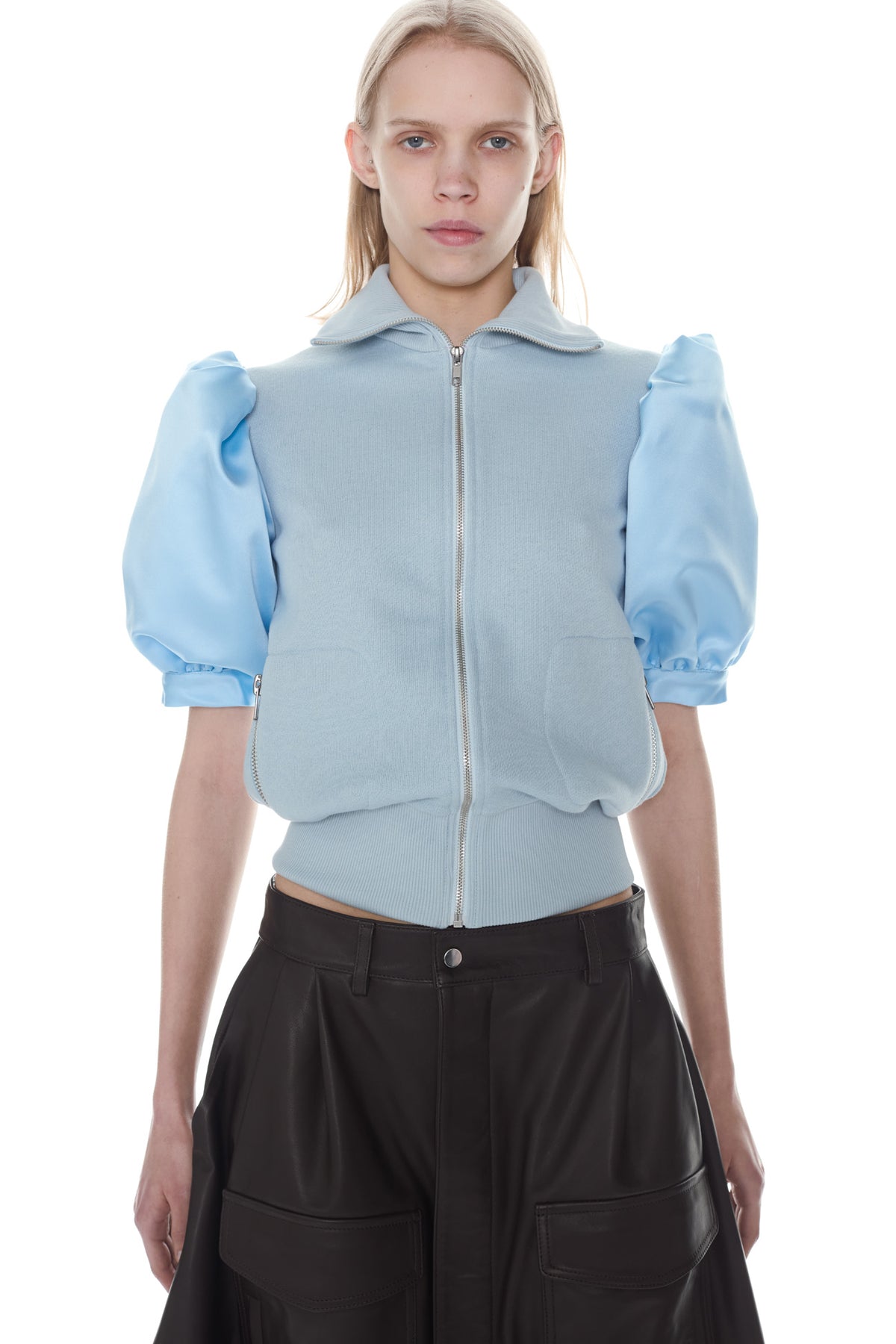 PRINCESS TRACK JACKET in baby blue