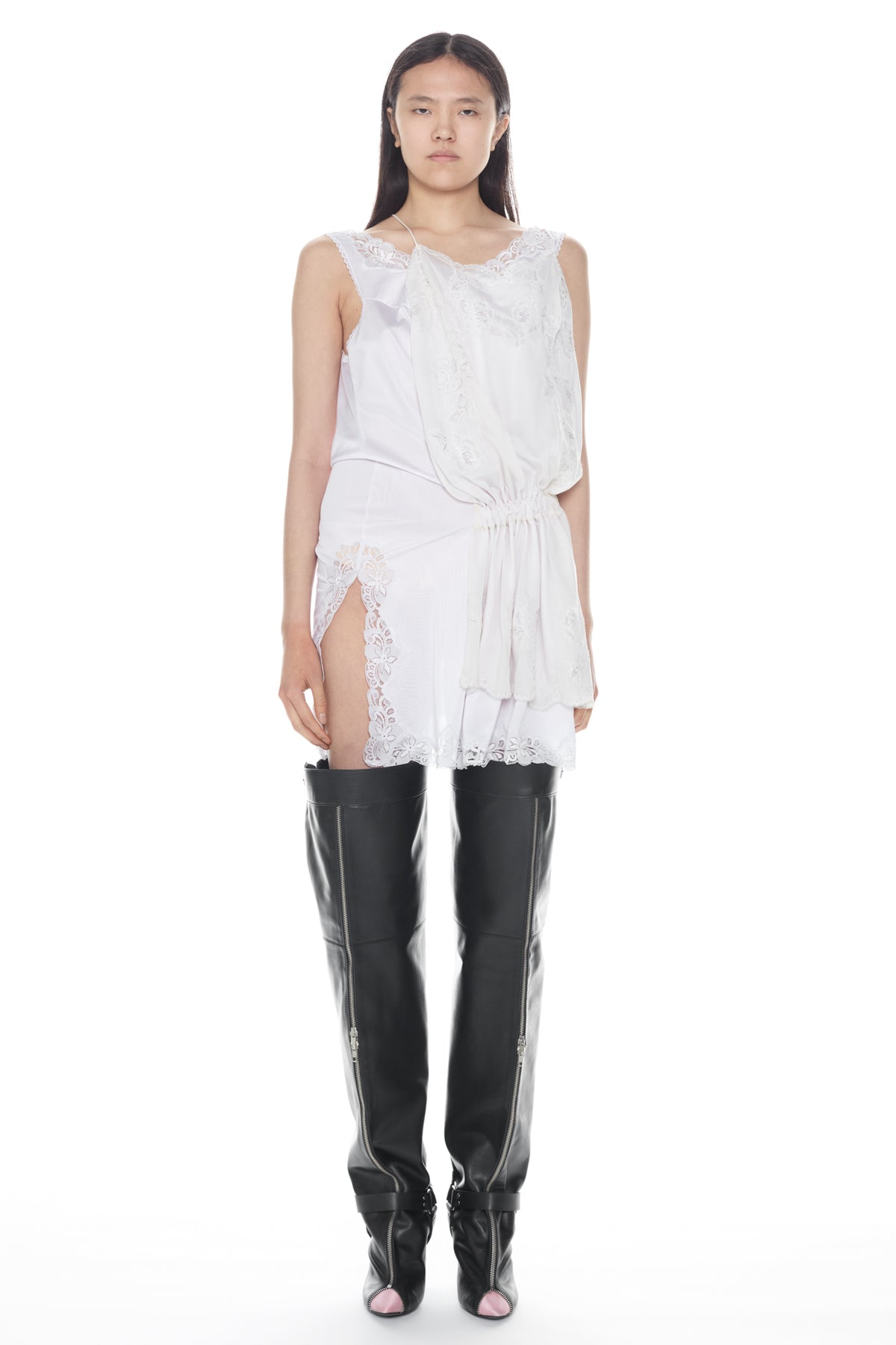 DOUBLE NIGHTGOWN in white