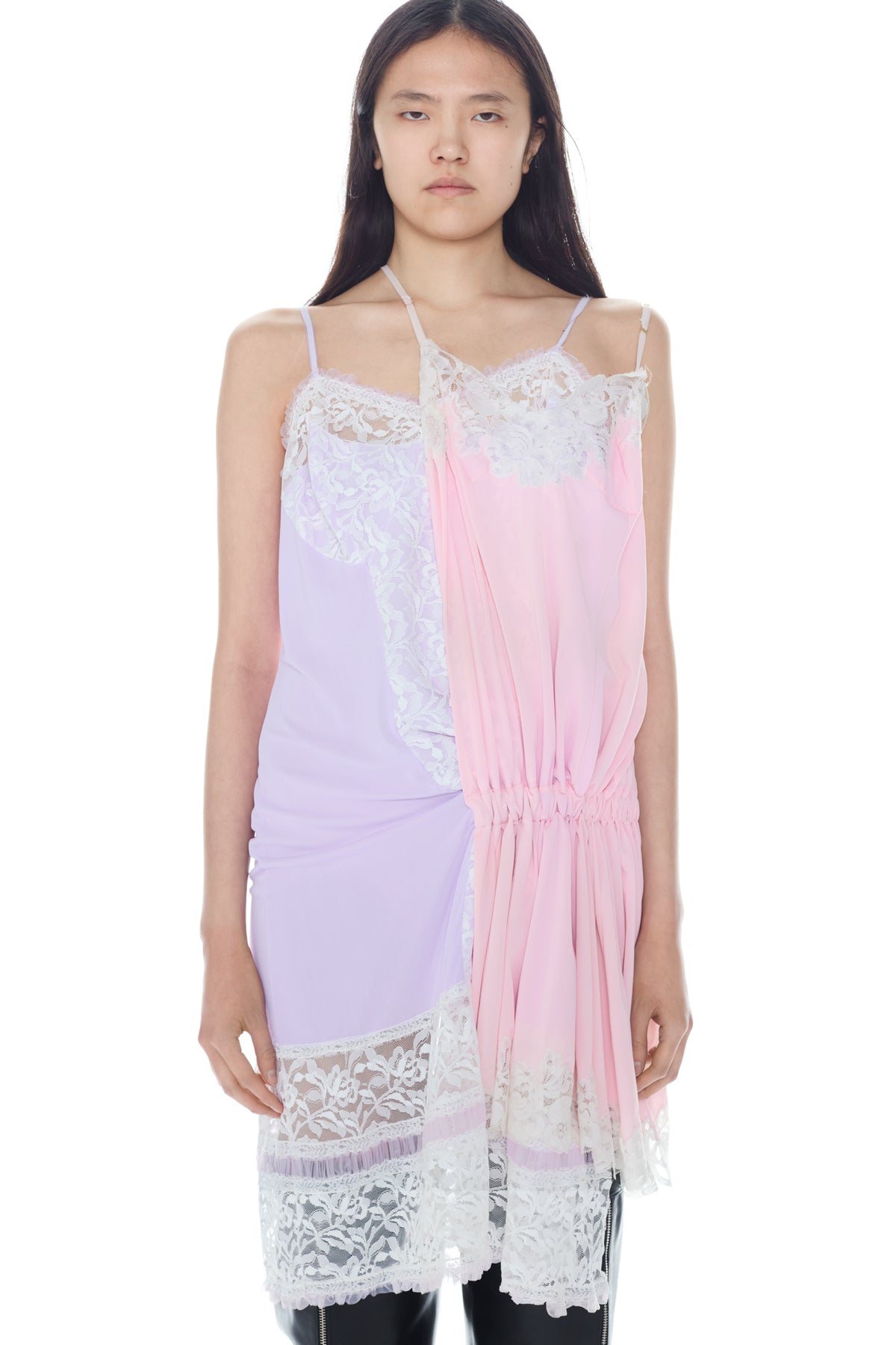 DOUBLE NIGHTGOWN in lilac and pink