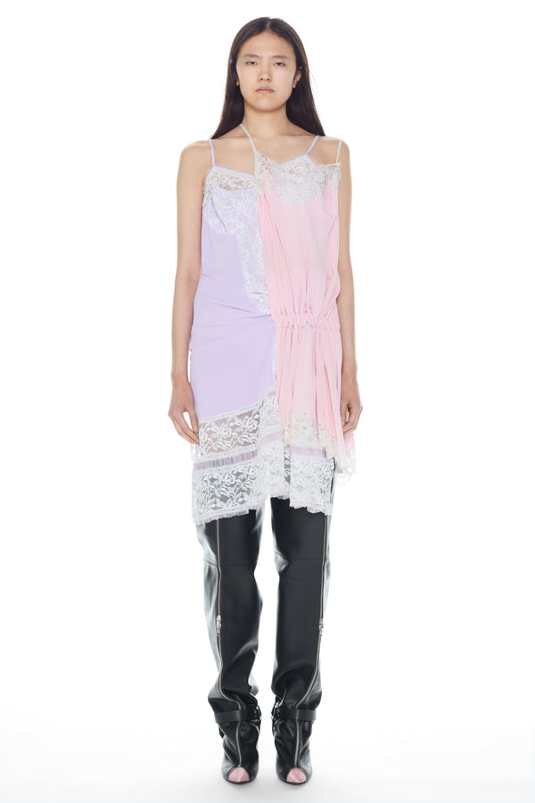 DOUBLE NIGHTGOWN in lilac and pink