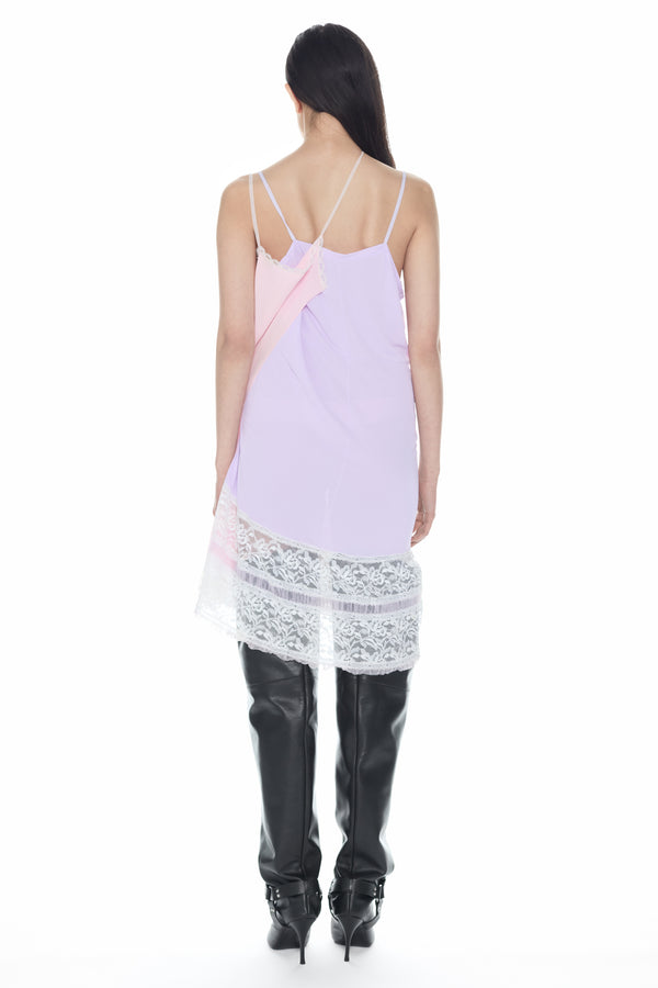 DOUBLE NIGHTGOWN in lilac and pink