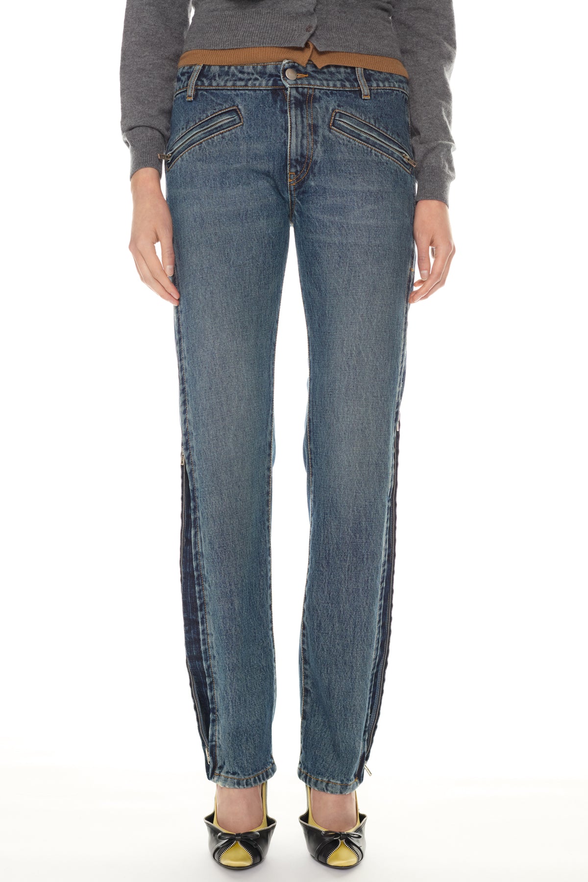 UNZIPPED JEANS in indigo