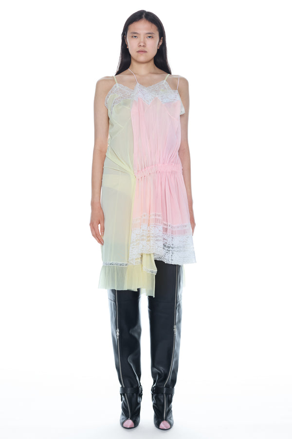 DOUBLE NIGHTGOWN in yellow and pink